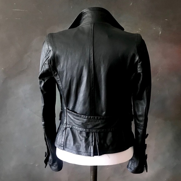 Atos Lombardini Luxury Leather Jacket Italy 40 - Picture 4 of 8